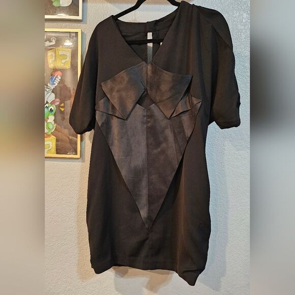 Line & Dot Sild Blend Dress Size L - Picture 1 of 6